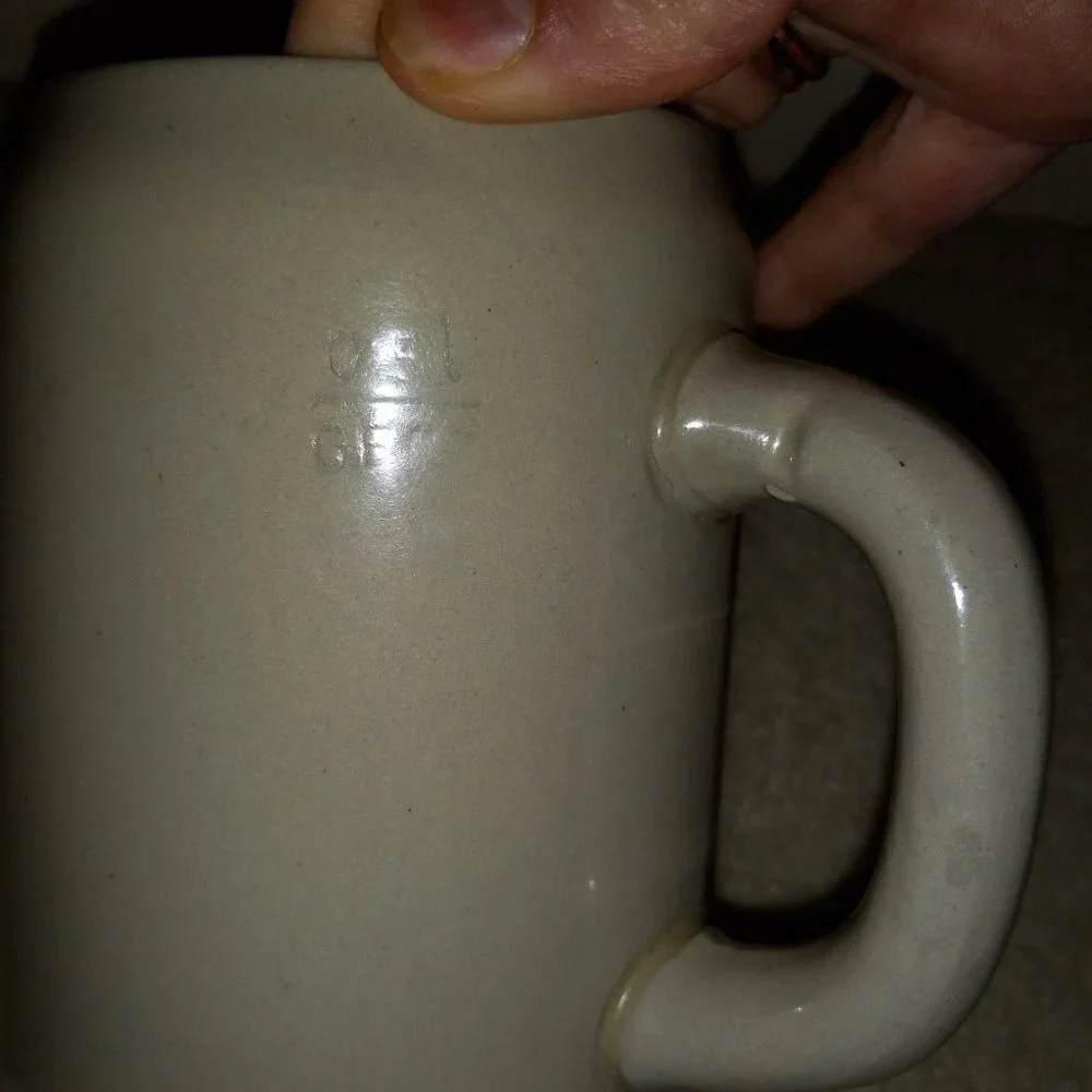 Lot of Two German Stoneware Beer Mugs
